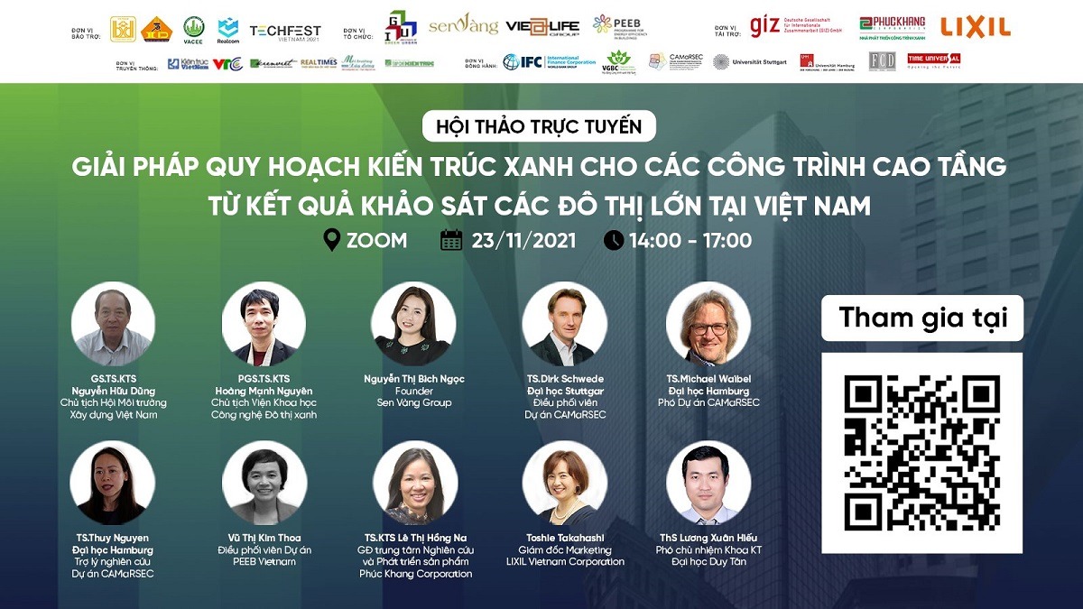 Tuần lễ Công trình Xanh Việt Nam 2021 sẽ diễn ra theo hình thức trực tuyến