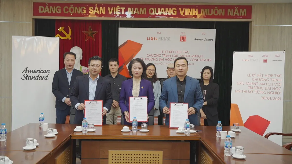 Ký kết hợp tác giữa Đại học Mỹ thuật Công nghiệp và Chương trình LIXIL Talent Match