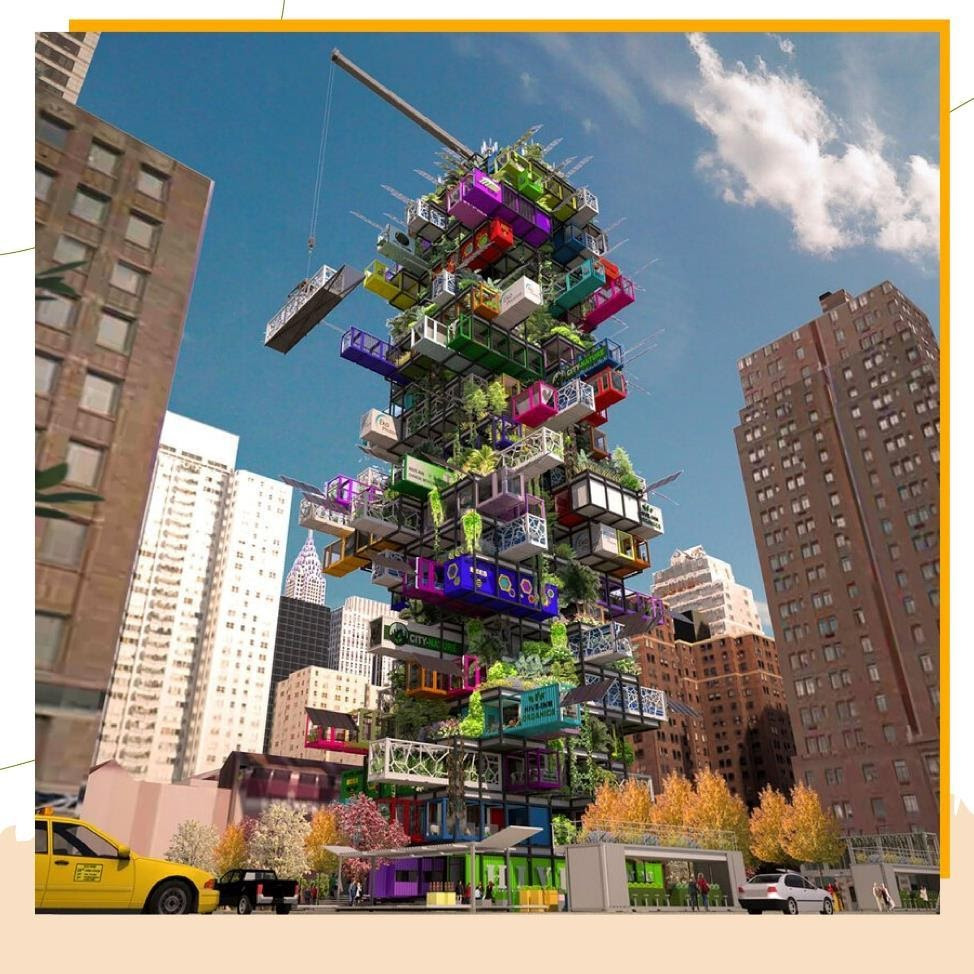 May be an image of skyscraper