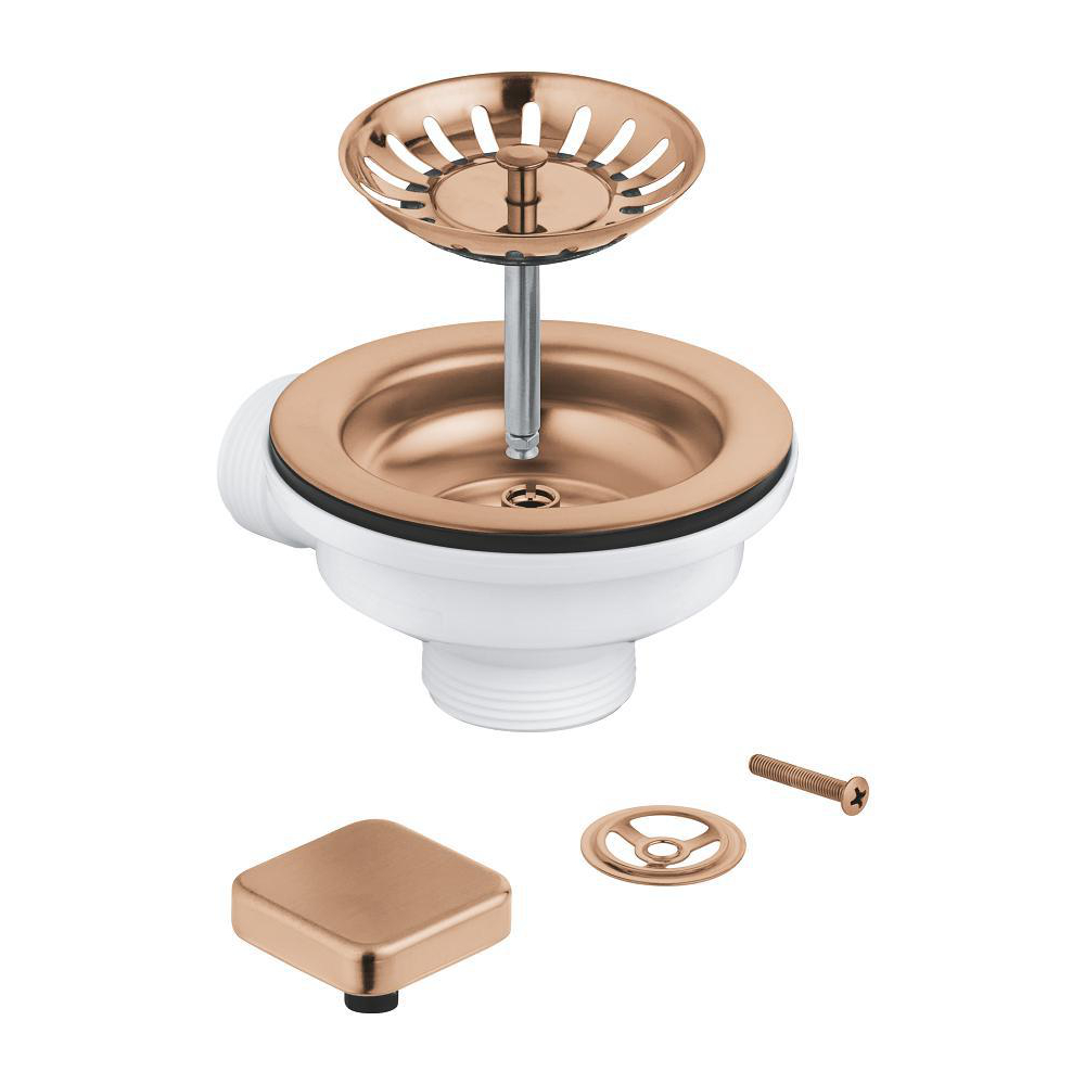 Waste set sink with excenter (1 bowl)