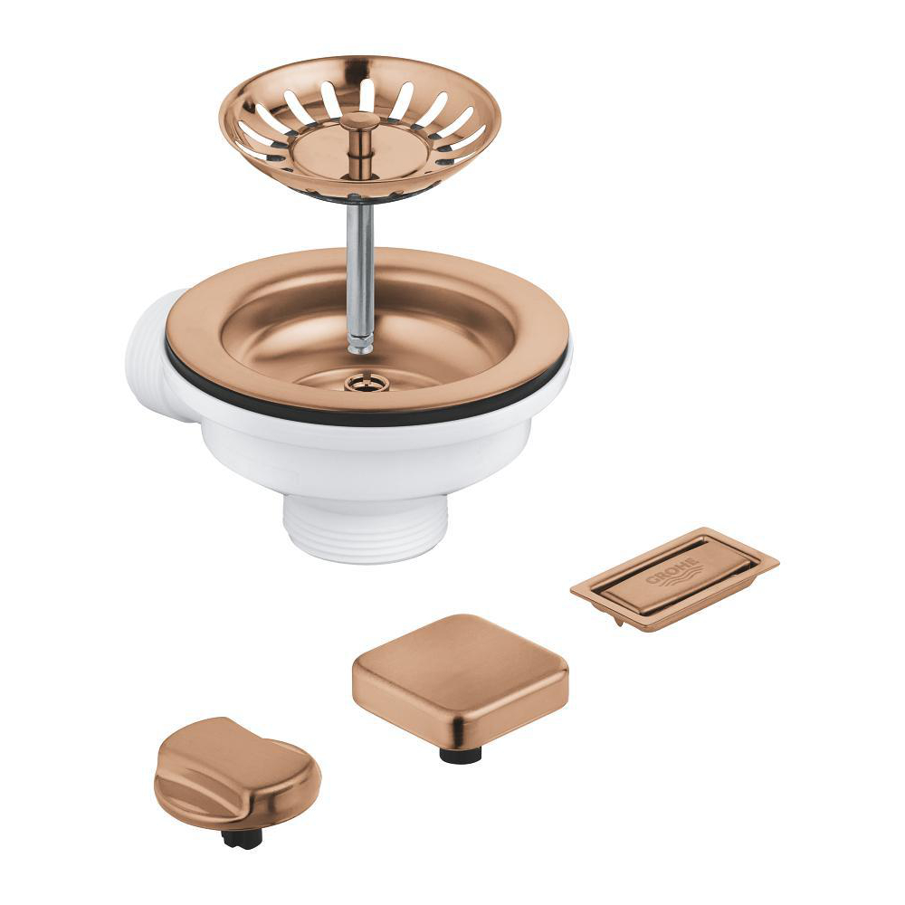 Waste set sink with excenter (1 bowl)